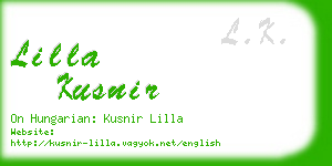 lilla kusnir business card